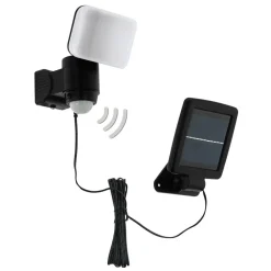 EGLO Casabas LED-solcellelampe med sensor, sort