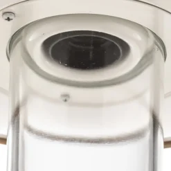 Moretti Luce Casale udendørs væglampe, antik kobber klart glas