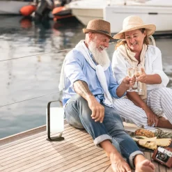 Casoli LED-akku-bordlampe, solar, højde 25 cm^FH Lighting Best