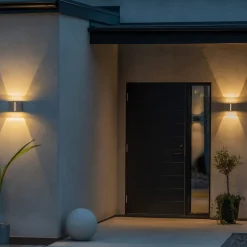 Konstsmide Cassia udendørs LED-væglampe, mørkegrå