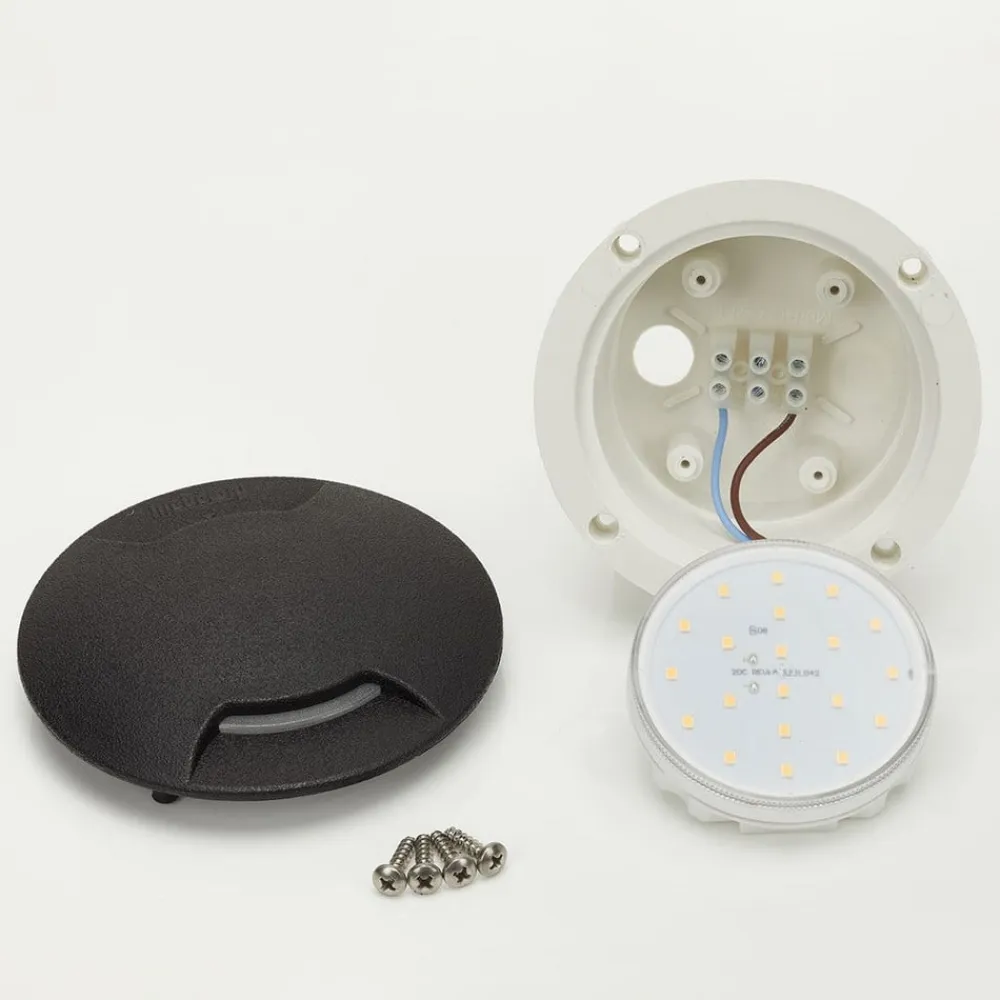 Fumagalli Nedgravet Udebelysning|Udendørs Spot>Ceci 120-2L LED nedgravningsspot, sort, CCT