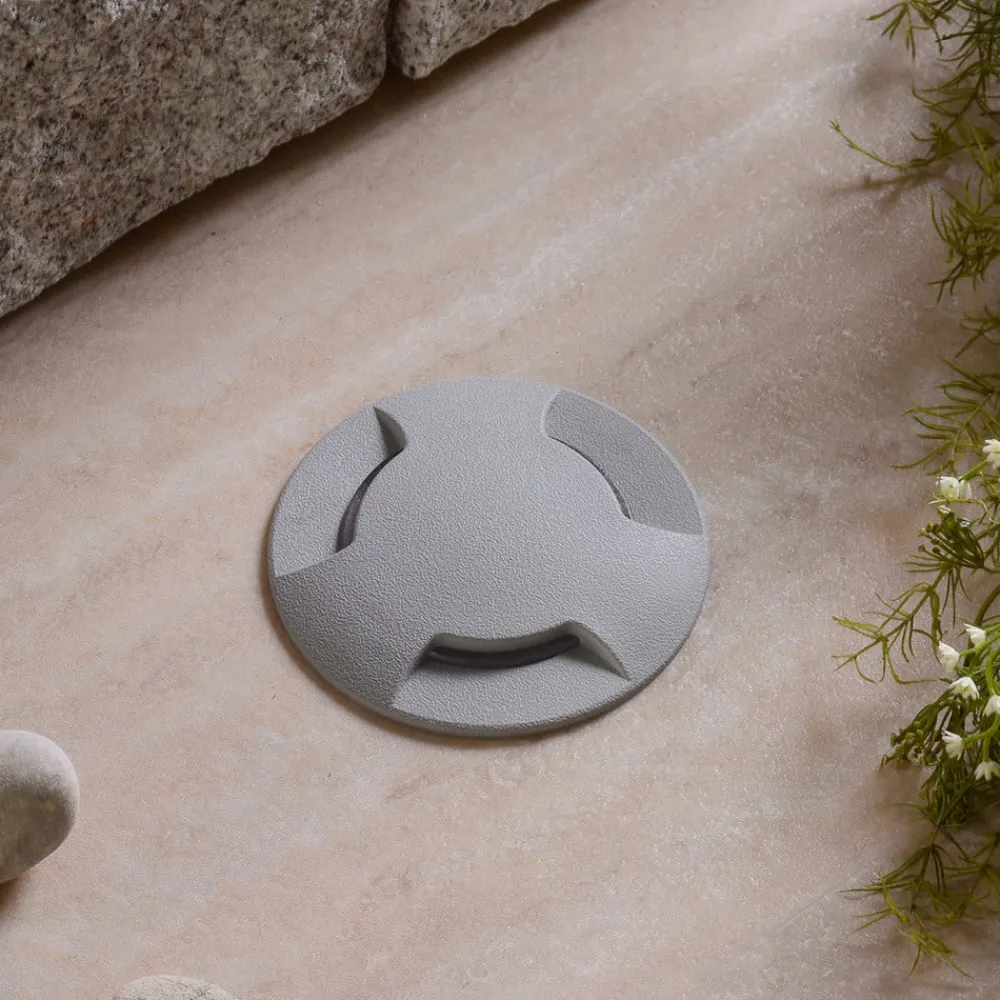 Fumagalli Nedgravet Udebelysning|Udendørs Spot>Ceci 120-3L LED-nedgravningsspot, gråt, CCT