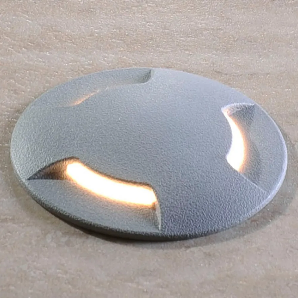 Fumagalli Nedgravet Udebelysning|Udendørs Spot>Ceci 120-3L LED-nedgravningsspot, gråt, CCT