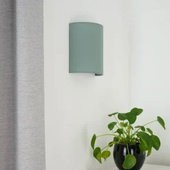 Celine væglampe, salvie, stof, E27^Duolla Clearance