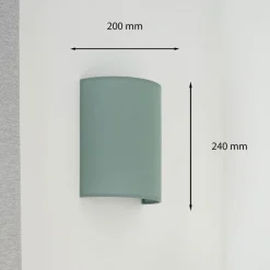 Celine væglampe, salvie, stof, E27^Duolla Clearance