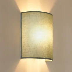 Celine væglampe, salvie, stof, E27^Duolla Clearance