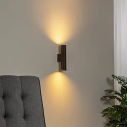 Cerro væglampe, antracit, stål, Ø 6 cm, op/ned^Argon Best