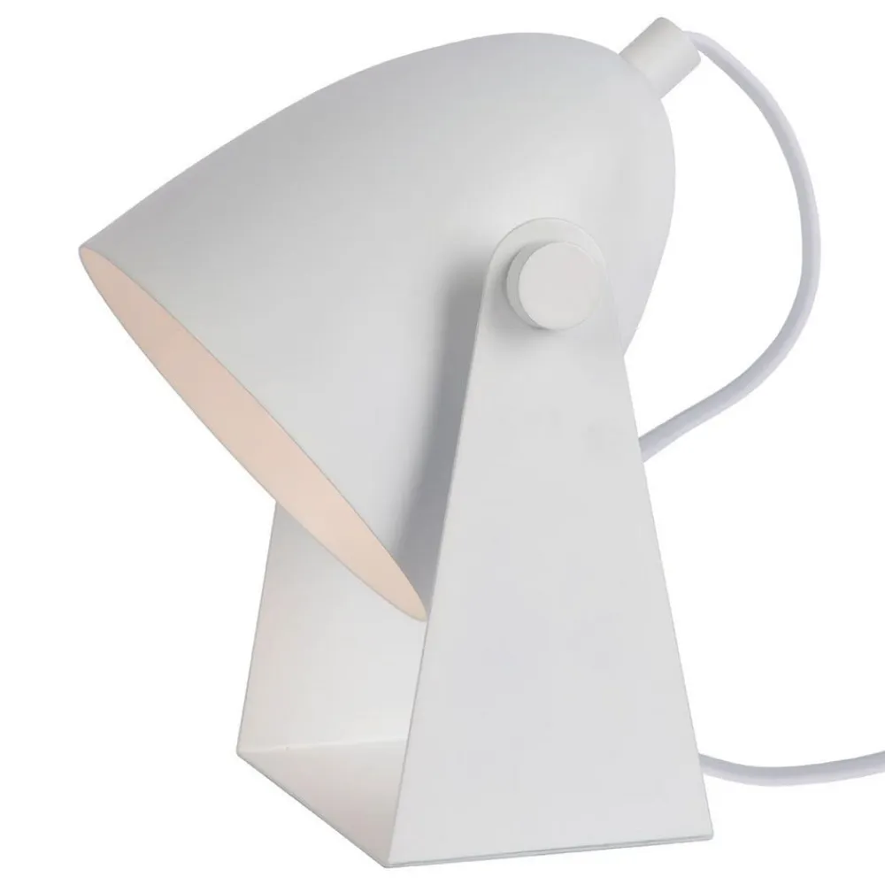 Lucide Chago bordlampe i metal, hvid