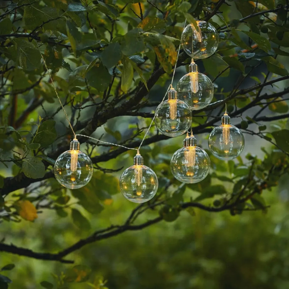 STAR TRADING Dekorationsbelysning|Solcellelamper>Chania LED-solcellelyskæde, 8 lyskilder