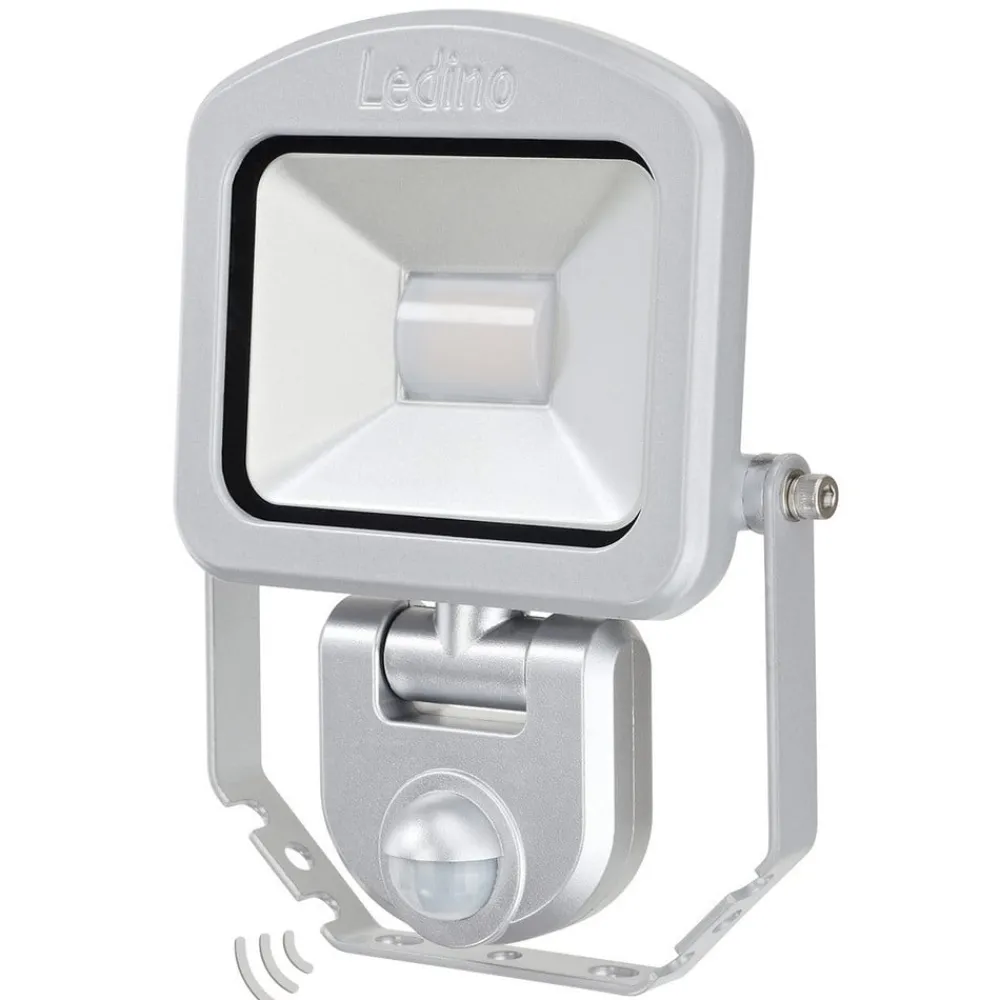 Ledino Charlottenburg spotlight, sensor, sølv 10W 3.000K