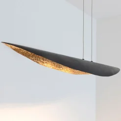 Holländer Pendellamper>Chiasso LED-pendel, sort-brun/guld