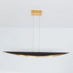 Holländer Pendellamper>Chiasso LED-pendel, sort-brun/guld
