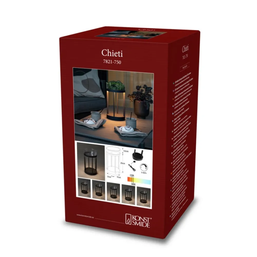 Konstsmide Dekorationsbelysning>Chieti LED-dekorationslampe, USB, sort