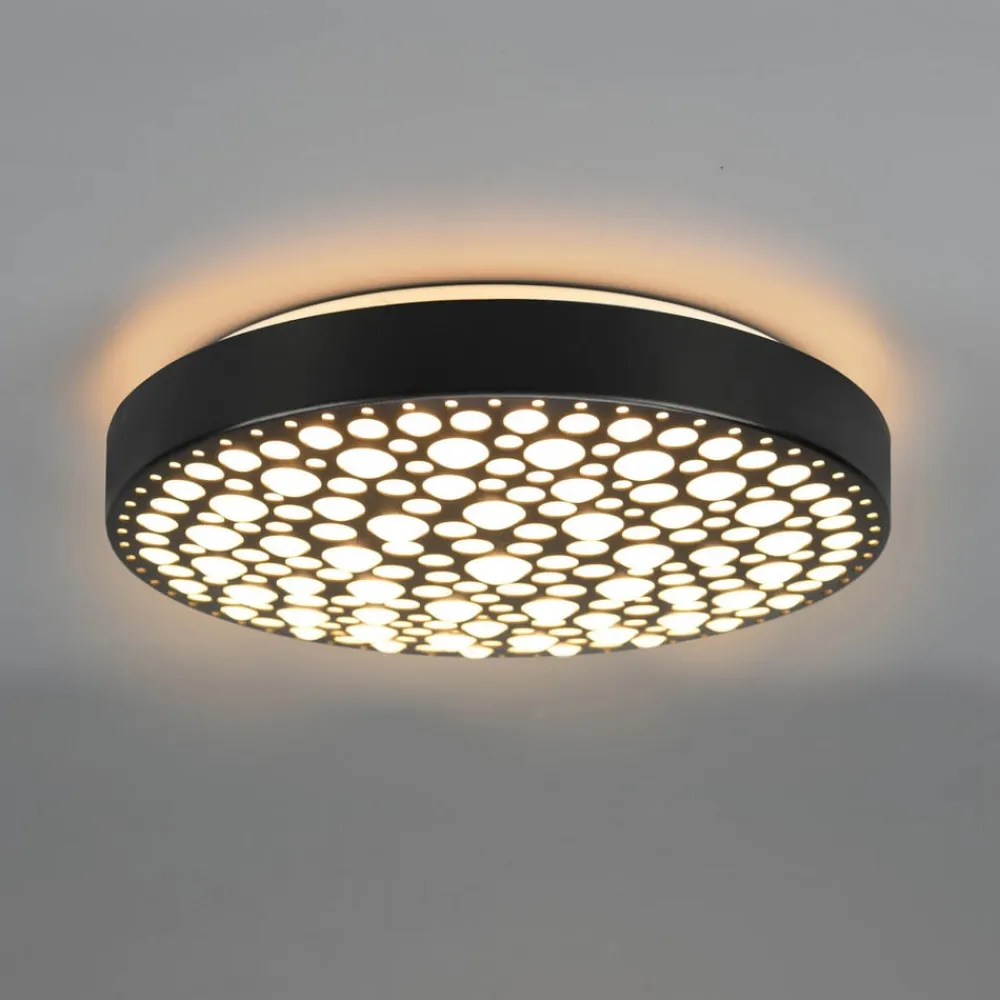 Chizu LED-loftlampe Ø 40,5cm kan dæmpes RGB sort^Reality Leuchten