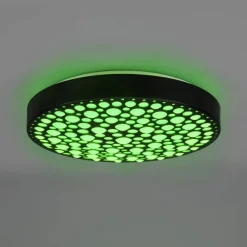 Chizu LED-loftlampe Ø 40,5cm kan dæmpes RGB sort^Reality Leuchten