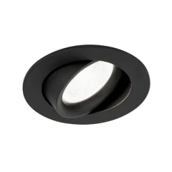 Choice indbygningsspot aluminium, kan roteres sort^ORION Discount