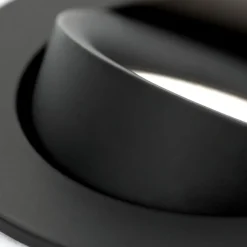 Choice indbygningsspot aluminium, kan roteres sort^ORION Discount