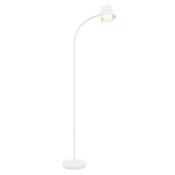 Briloner Cielo LED-gulvlampe, hvid, touchdæmper, USB-kabel