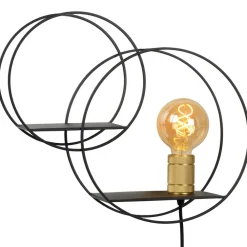 Circle væglampe, sort, 38 cm, E27^Lucide