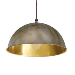 Moretti Luce Cirkel hængelampe gylden/antik messing, Ø 20cm