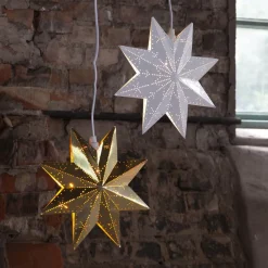 STAR TRADING Julepynt|Julestjerner>Classic dekostjerne af metal, hvid