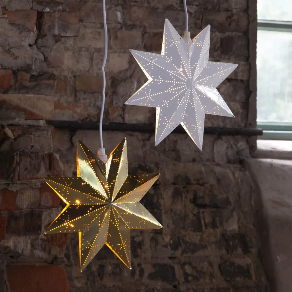 STAR TRADING Julepynt|Julestjerner>Classic dekostjerne af metal, hvid