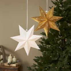 Classic papirstjerne med E14-fatning, hvid^STAR TRADING Hot