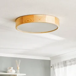 Cleo loftlampe, Ø 47,5 cm, 4 lyskilder, fyrretræ, E27^TEMAR LIGHTING Hot