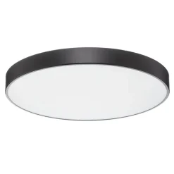 TEMAR LIGHTING Cleo loftlampe med glasdiffusor, sort, Ø 78 cm