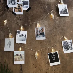 Clippy batteridrevet LED-foto-lyskæde, timer^STAR TRADING Online