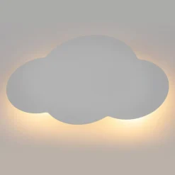 Cloud væglampe, hvid, stål, indirekte lys, 38 x 27 cm^TK Lighting Outlet