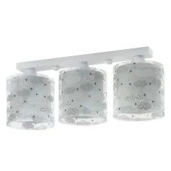 Børn Dalber Loftlamper>Clouds loftslampe til børneværelset 3-lys grå