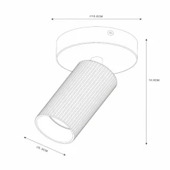 Lucide Spotlights>Clubs loftspot, 1 lyskilde, hvidt