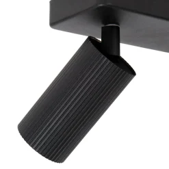 Lucide Clubs loftspot, 2 lyskilder, sort