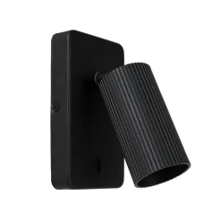 Clubs vægspot, 1 lyskilde, sort^Lucide New