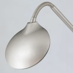 ORION Cobra LED-gulvlampe, 2 lyskilder, mat nikkel