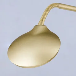 Cobra LED-gulvlampe, 2 lyskilder, mat messing^ORION Best