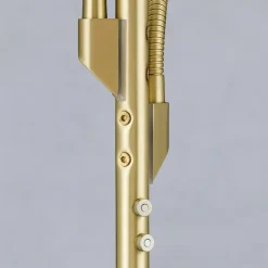 Cobra LED-gulvlampe, 2 lyskilder, mat messing^ORION Best