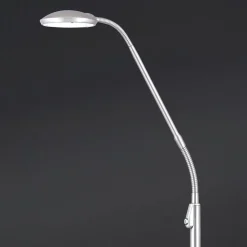 ORION Cobra LED-gulvlampe 1 lyskilde, nikkelfarvet