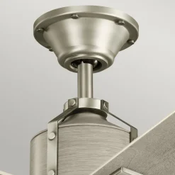 Colerne 52 LED-loftventilator, nikkel/hvid valnød^KICHLER Hot