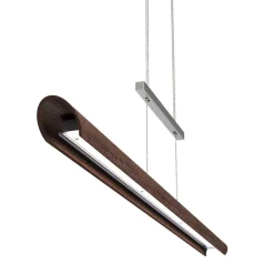 Colombia S LED-pendellampe, nøddetræ^Elobra