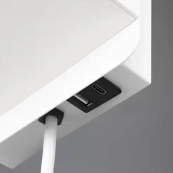 Trio Lighting Comfort væglampe, mat hvid, metal, stik, E14