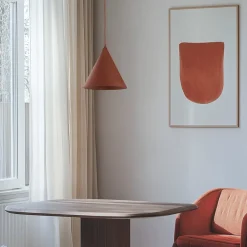 Cono pendel, enkelt lys, Ø 25 cm, teglrød^TK Lighting Hot