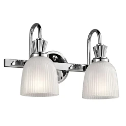 KICHLER Væg- Og Spejllamper>Cora LED-væglampe til badeværelset, 2 lyskilder