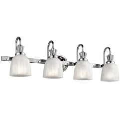 KICHLER Cora LED-væglampe til badeværelset, 4 lyskilder