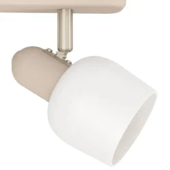 EGLO Corato loftspot, sand/nikkel/opal, 3 lyskilder.