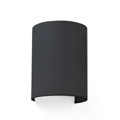 FARO BARCELONA Væglamper>Cotton væglampe, buet, 20 x 15 cm, sort