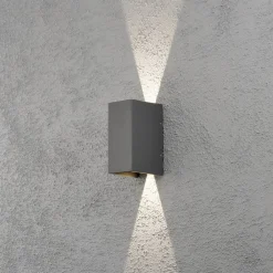 Cremona udendørs LED-væglampe 8 cm, antracit^Konstsmide Online