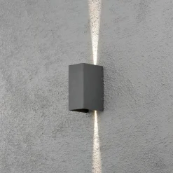 Cremona udendørs LED-væglampe 8 cm, antracit^Konstsmide Online
