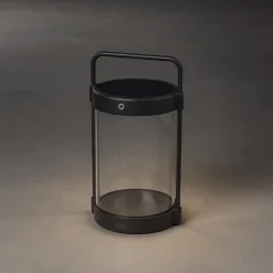 Crotone LED-solcellelygte, kan dæmpes, USB^Konstsmide